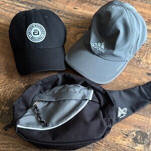 2 Caps with Athletech waist pack, like new